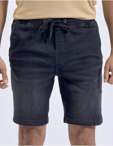 WOM-WB907-Mens Denim Drawstring Shorts